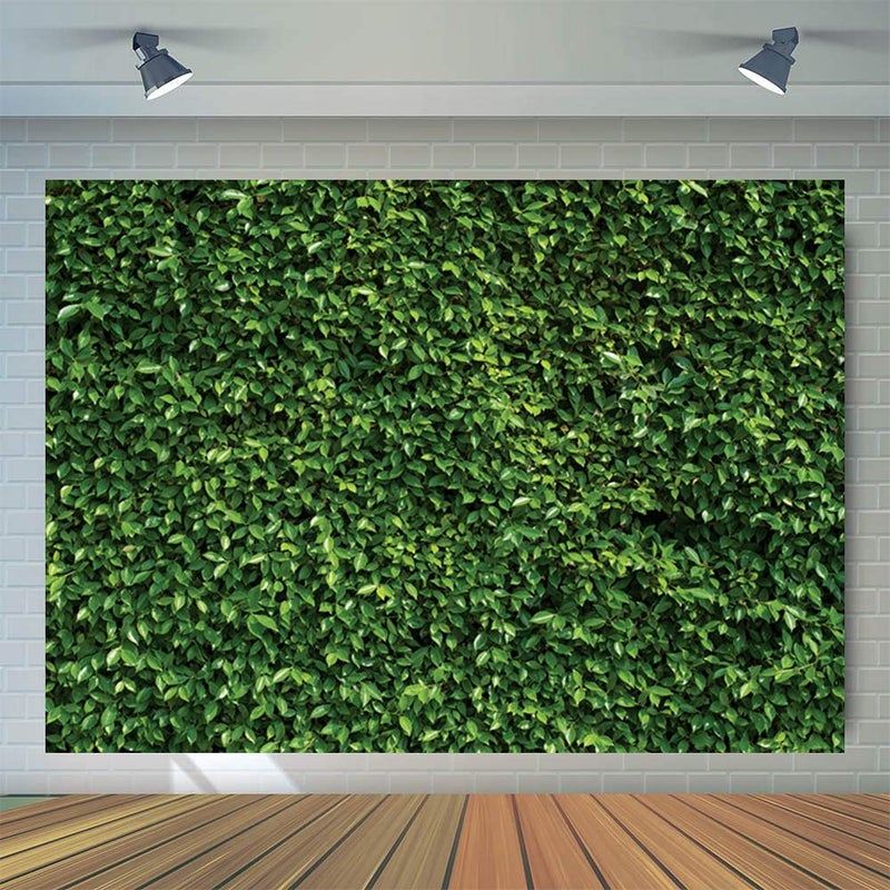 WOLADA Green Leaves Wall Photography Backdrop Nature Scenery Background for Photo Studio Wedding Birthday Party Baby Shower Outdoor Theme Events Props 10x8FT 10923 - Image 3